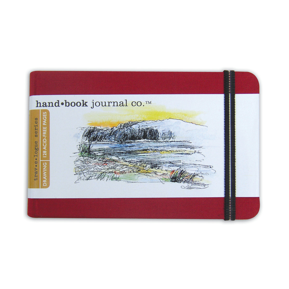 TRAVELOGUE JOURNAL LANDSCAPE 3.5X5.5 RED