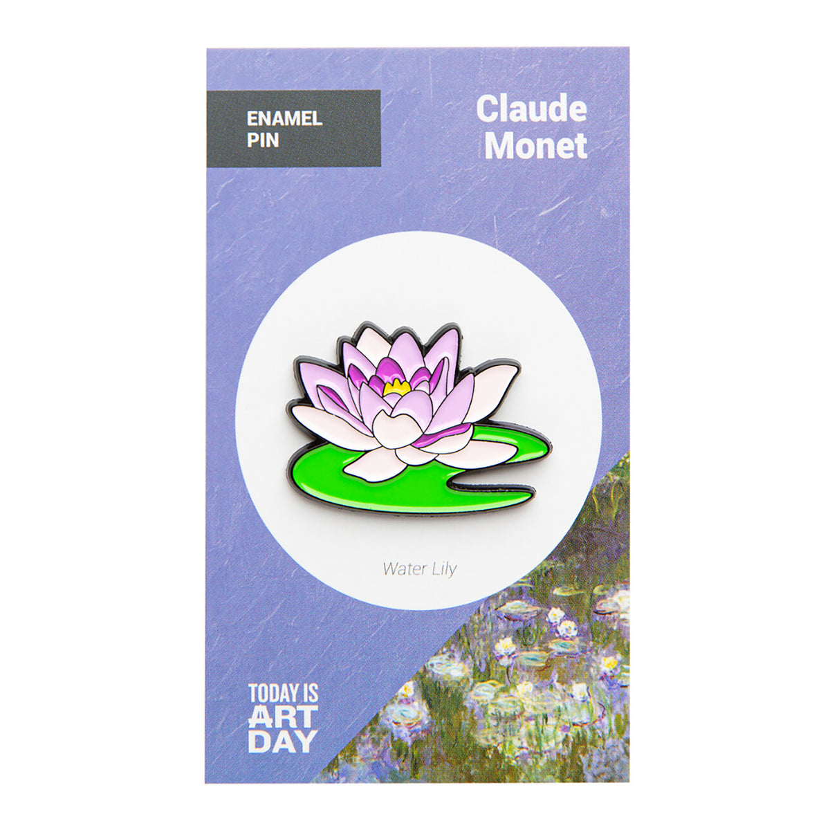 ART HISTORY ENAMEL PIN - WATER LILY, MONET