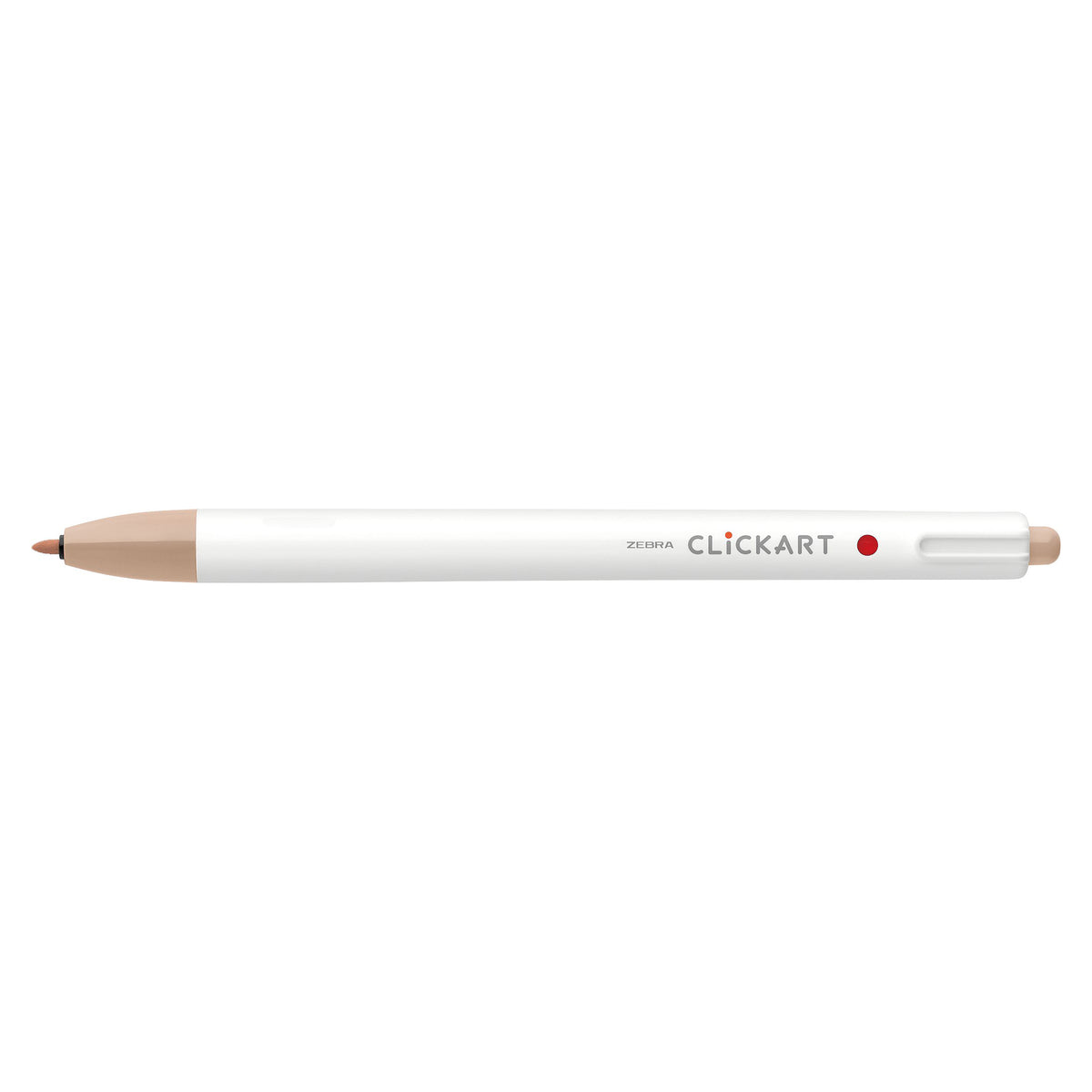 CLICKART RETRACTABLE MARKER PEN 0.6mm COCOA BROWN