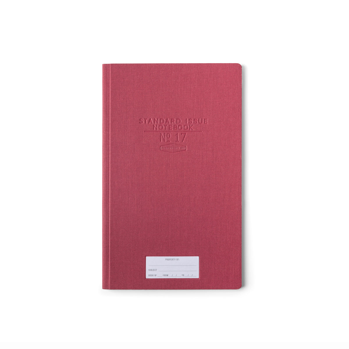 STANDARD ISSUE TALL NOTEBOOK NO. 17 BURGUNDY