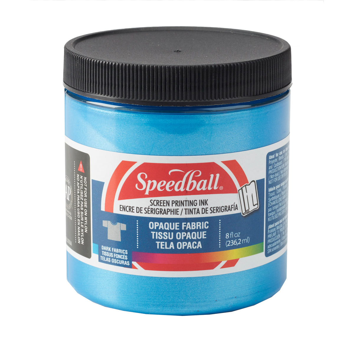 OPAQUE FABRIC SCREEN PRINTING INK 8oz BLUE TOPAZ