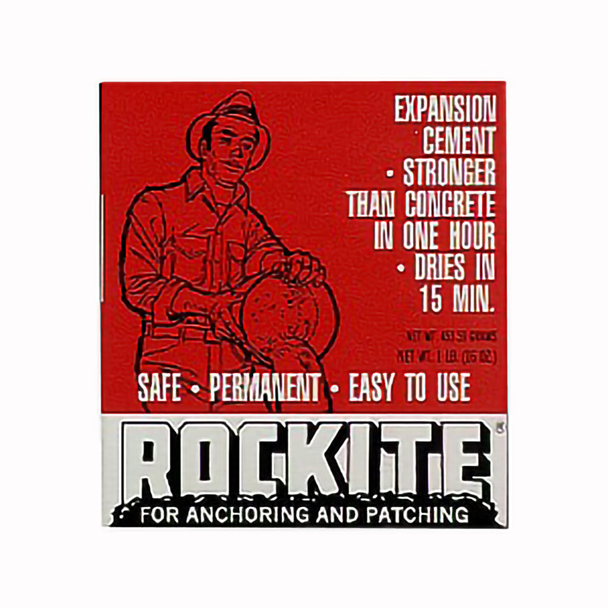ROCKITE ANCHORING &amp; PATCHING CEMENT 1LB BOX