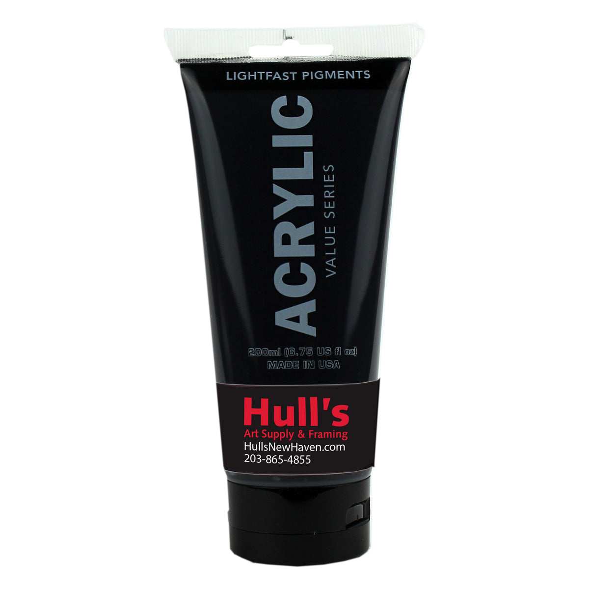 HULLS ACRYLIC 200ml TUBE MARS BLACK