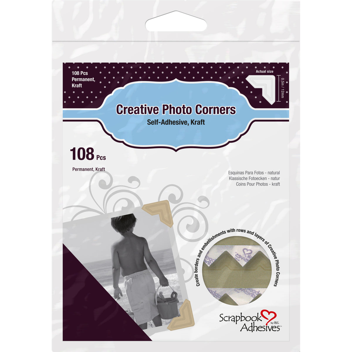 CREATIVE PHOTO CORNERS KRAFT