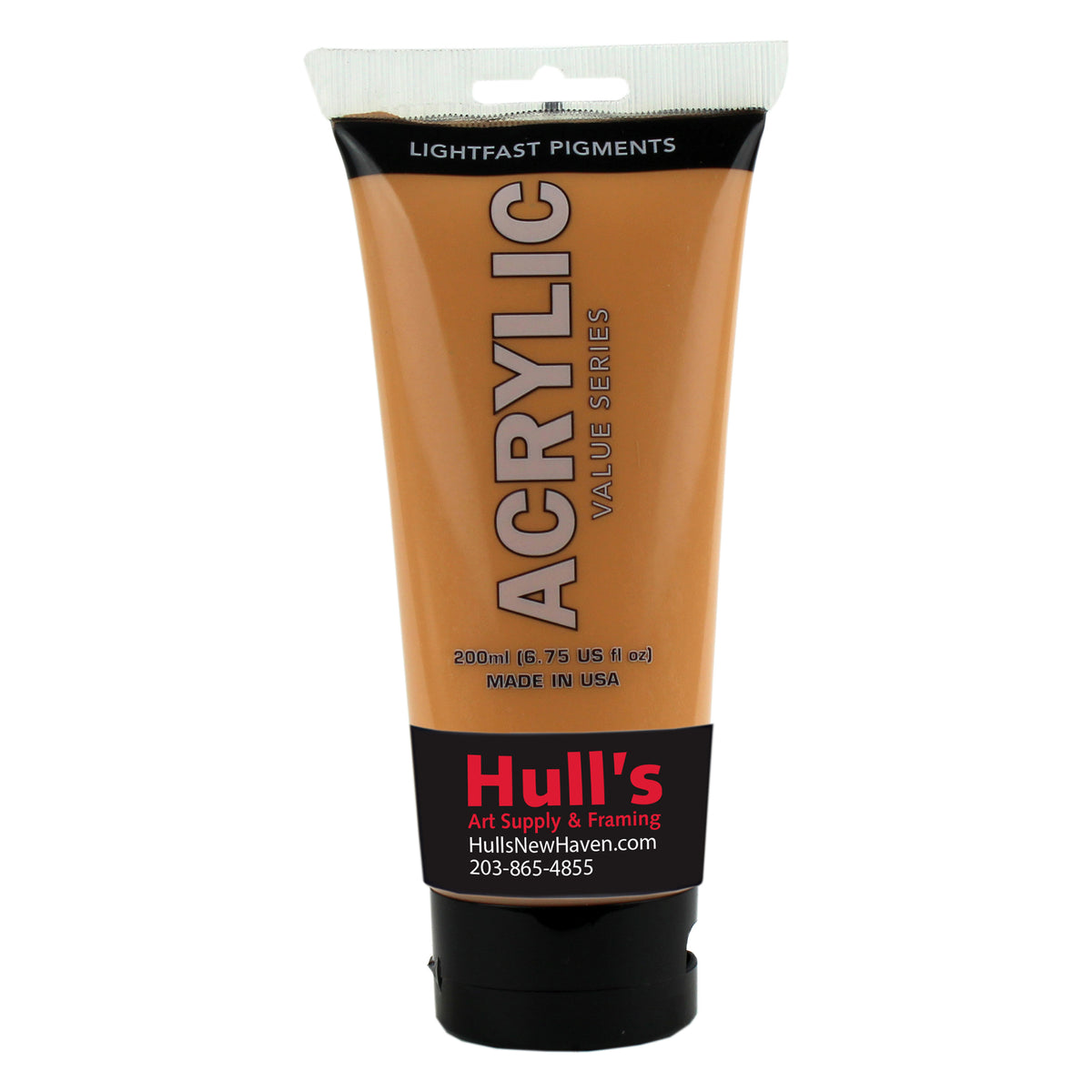 HULLS ACRYLIC 200ml TUBE NATURAL BEIGE