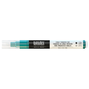 LIQUITEX PAINT MARKER FINE COBALT TURQUOISE