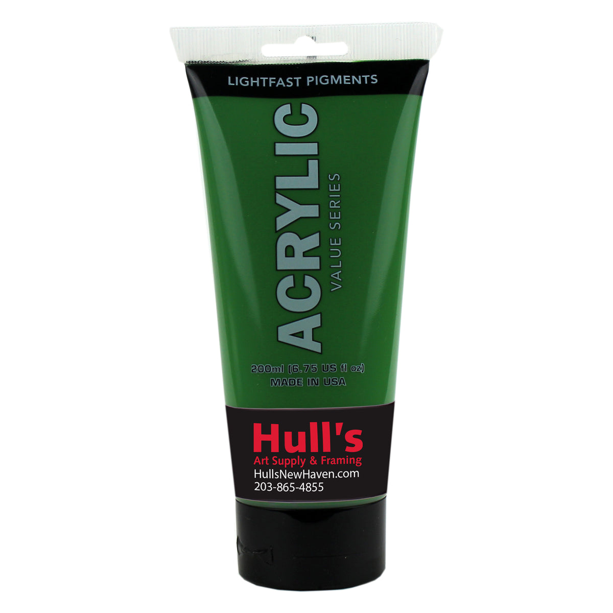 HULLS ACRYLIC 200ml TUBE HOOKERS GREEN