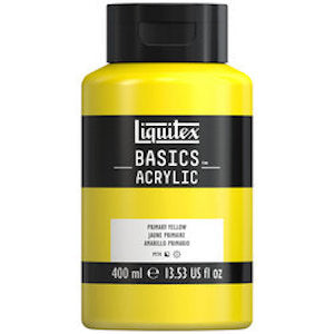 BASICS 400ml JAR PRIMARY YELLOW