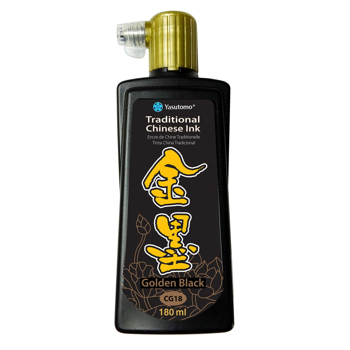 CHINESE INK 180ml GOLD BLACK