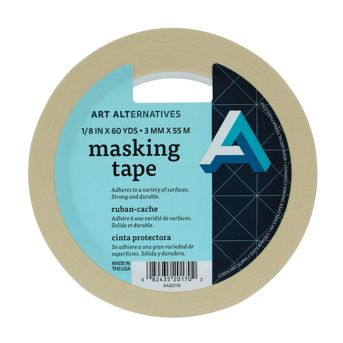 MASKING TAPE 1/8&quot;X60YDS
