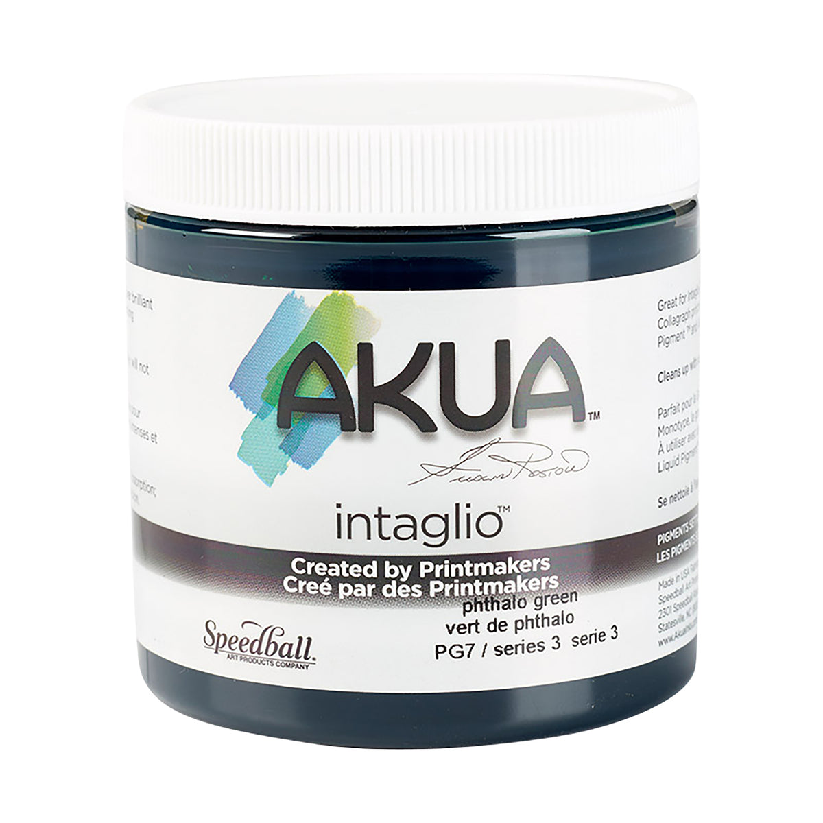 AKUA INTAGLIO INK BONE 8oz PHTHLO GREEN