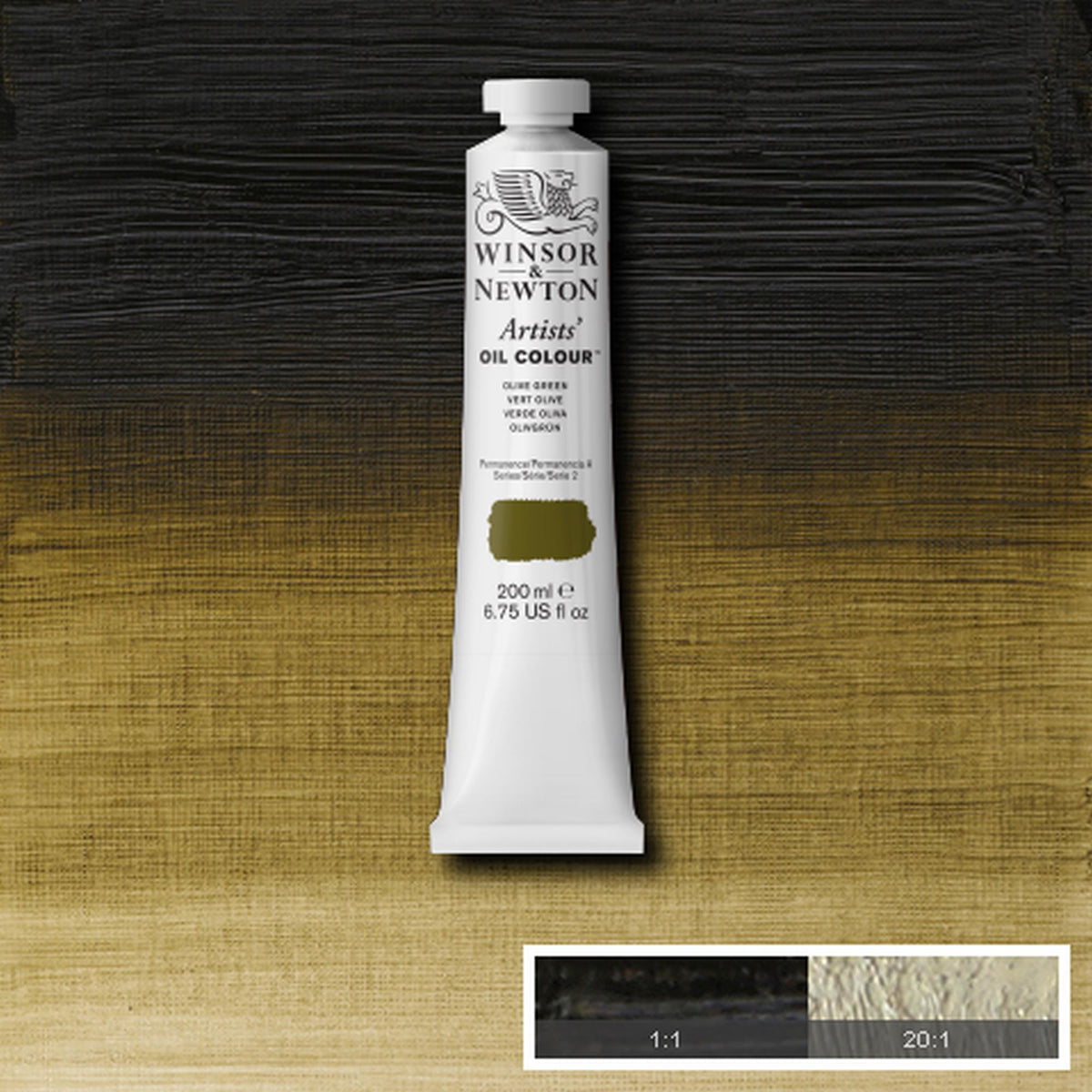 W&amp;N ARTISTS&#39; OIL COLOR OLIVE GREEN 200ml