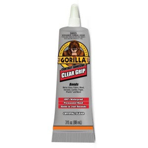 GORILLA GLUE CLEAR GRIP 3oz TUBE