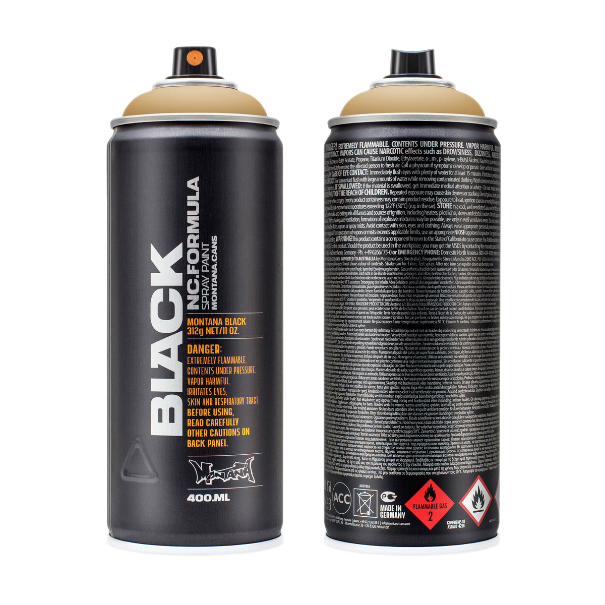 MONTANA BLACK HIGH PRESSURE SPRAY CAN SAND