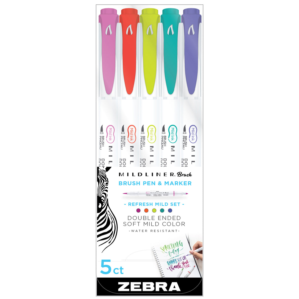 MILDLINER DOUBLE ENDED BRUSH REFRESH COLORS SET/5