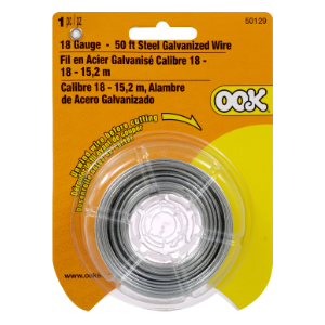 GALVANIZED WIRE STEEL 50&#39; 18-GAUGE
