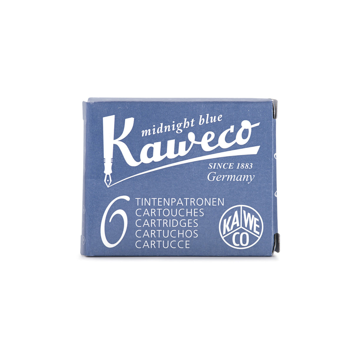 KAWECO INK CARTRIDGES 6PK MIDNIGHT BLUE