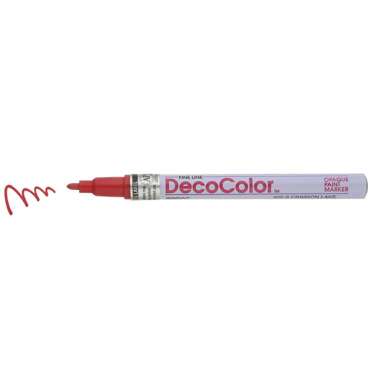 DECOCOLOR PAINT MARKER FINE POINT CRIMSON LAKE