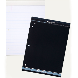 CAMBRIDGE STIFF-BACK LEGAL PAD WHITE 8.5X11