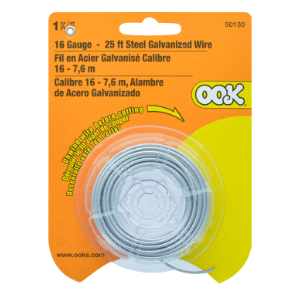 GALVANIZED WIRE STEEL 25&#39; 16-GAUGE