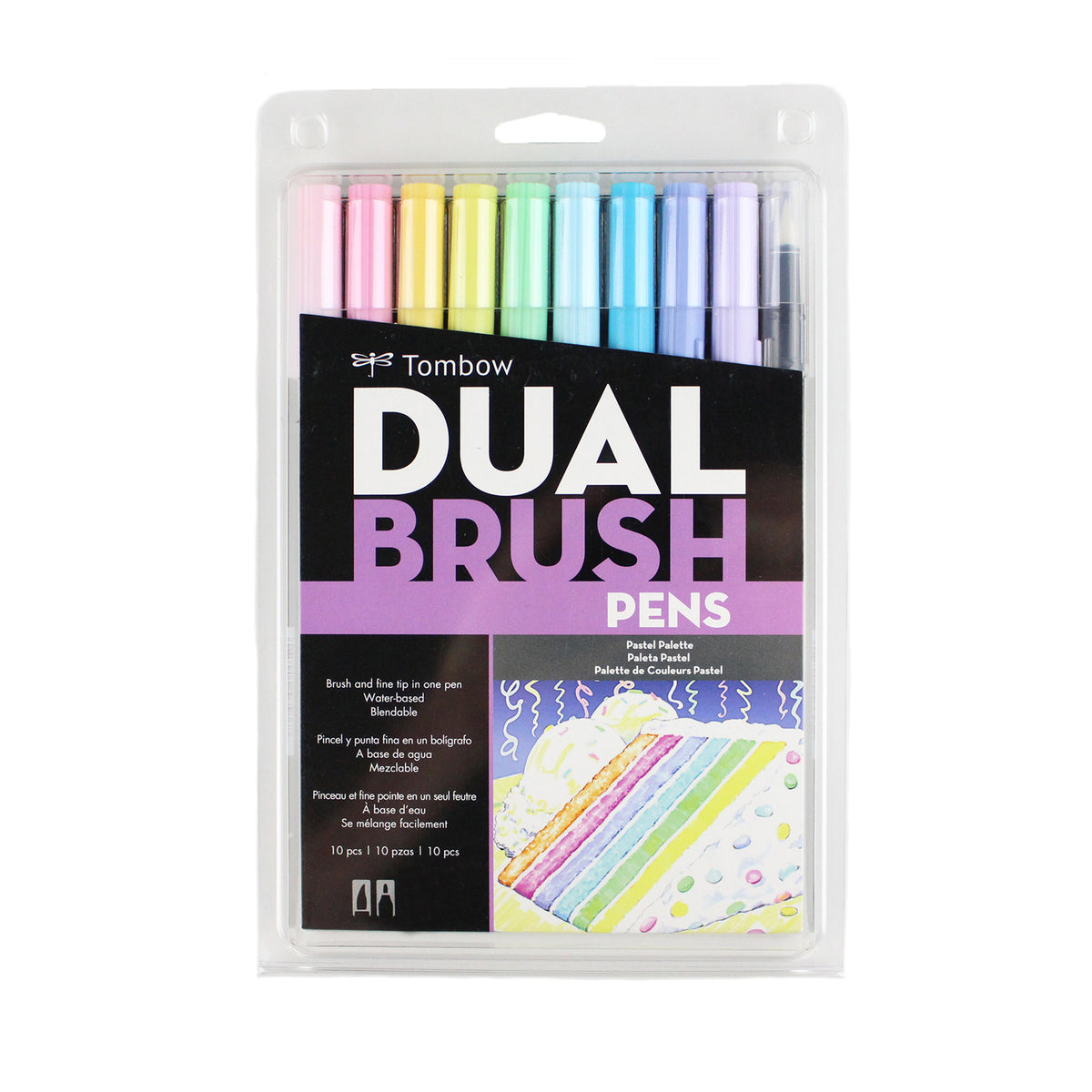 TOMBOW DUAL BRUSH SET/10 PASTEL