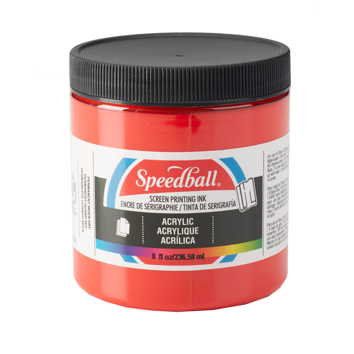 ACRYLIC SCREEN PRINTING INK 8oz MEDIUM RED
