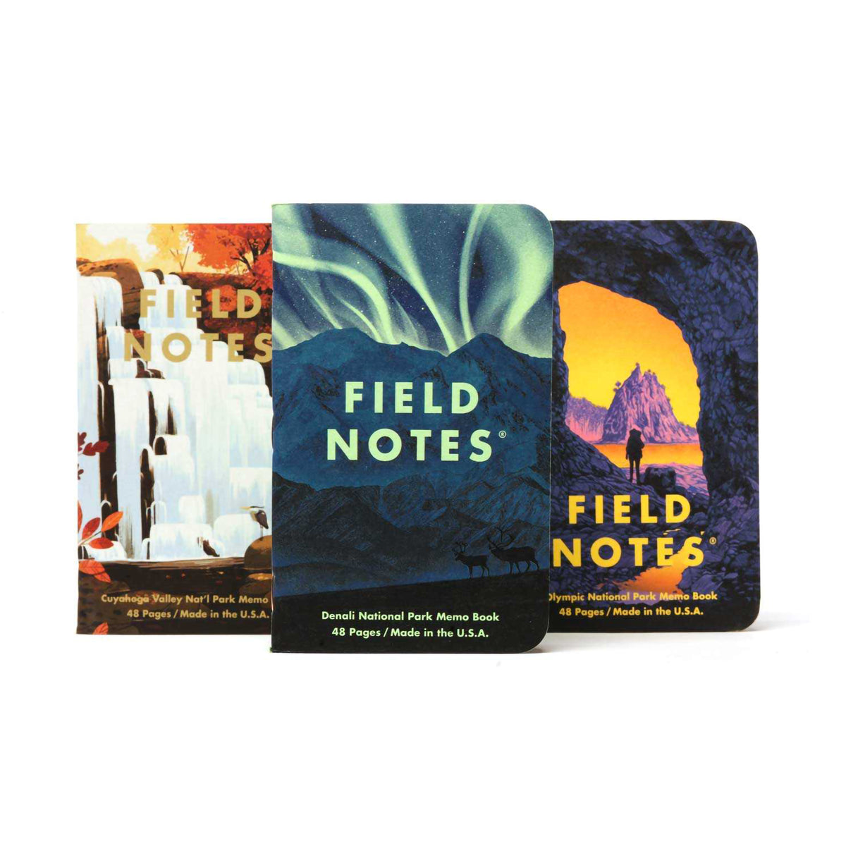 FN NATIONAL PARKS 3PK, DENALI, CUYAHOGA, OLYMPIC