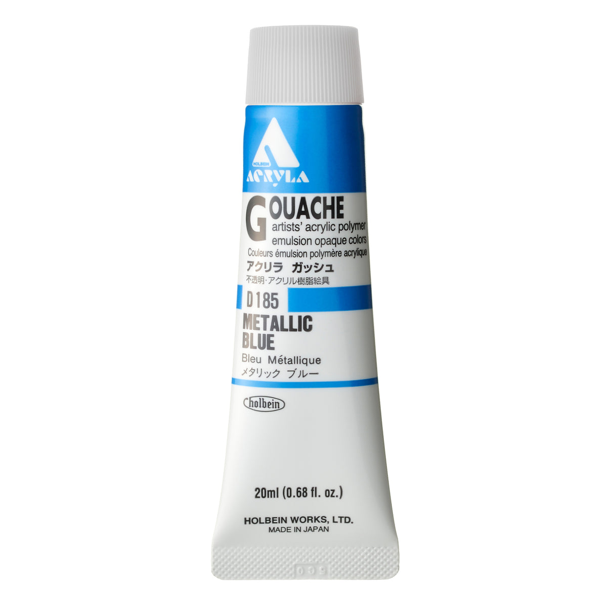 ACRYLA GOUACHE 20ML METALLIC BLUE