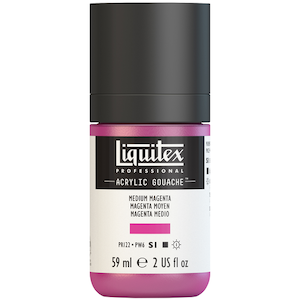 LIQUITEX ACRYLIC GOUACHE 59ml JAR MEDIUM MAGENTA