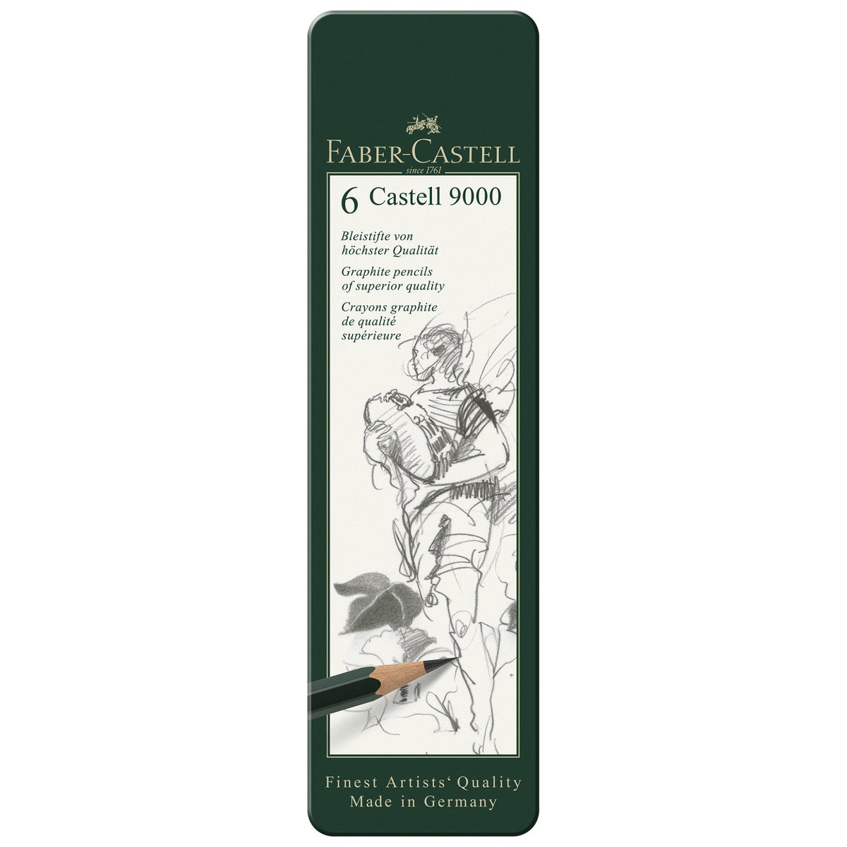 CASTELL 9000 TIN SET/6