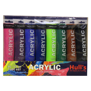 HULLS ACRYLIC 75ml TUBE SET/16