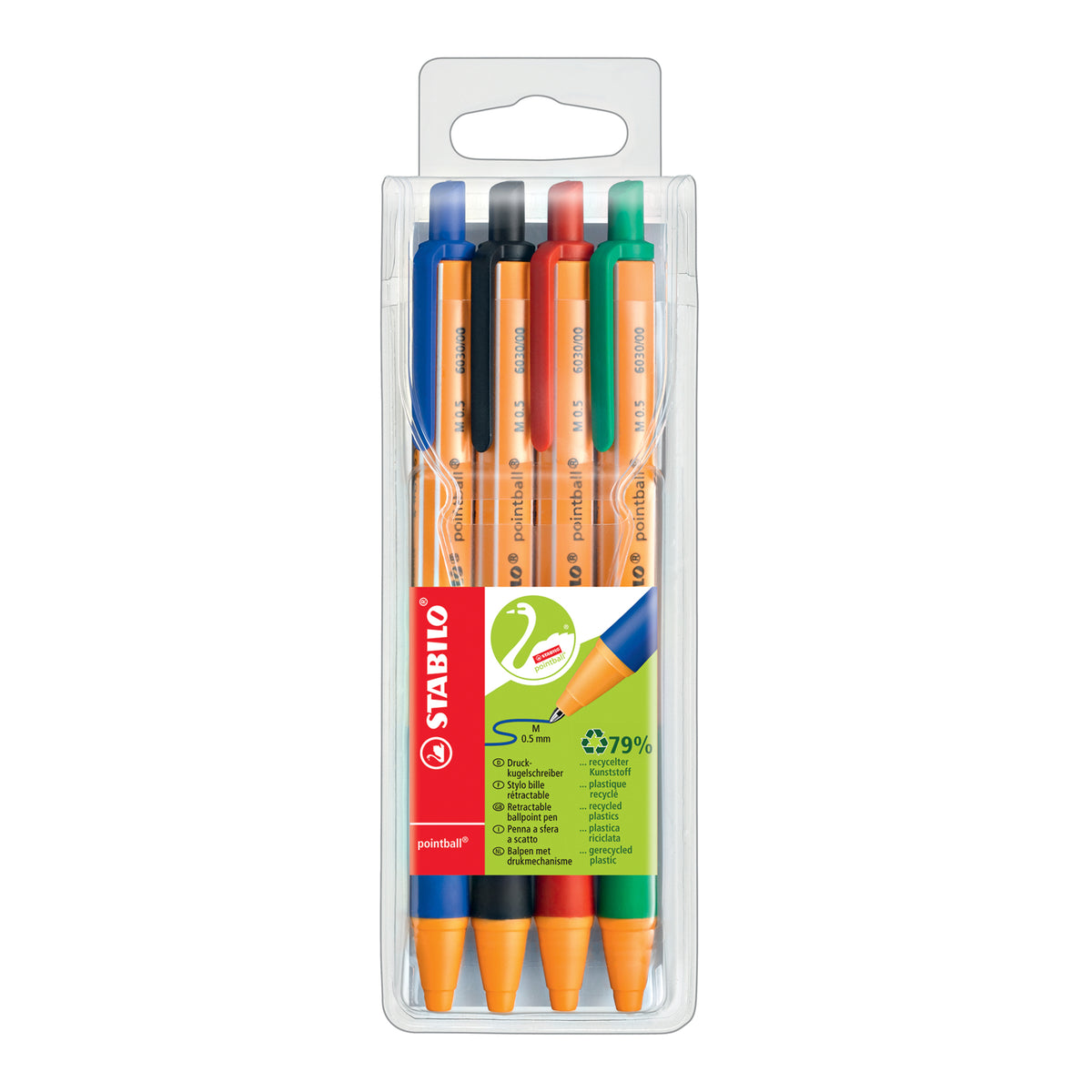 STABILO POINTBALL PEN SET/4