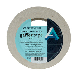 GAFFER TAPE 1&quot;X30YD WHITE