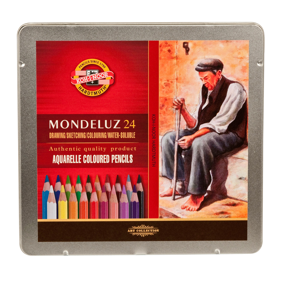 MONDELUZ AQUARELLE TIN 24PC SET