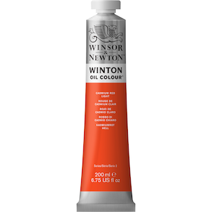WINTON OIL COLOR 200ml CADMIUM RED LIGHT