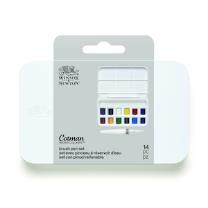 COTMAN WATERCOLOR BRUSH-PEN SET