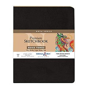 NOVA SKETCHBOOK SOFTCOVER BEIGE 8x10