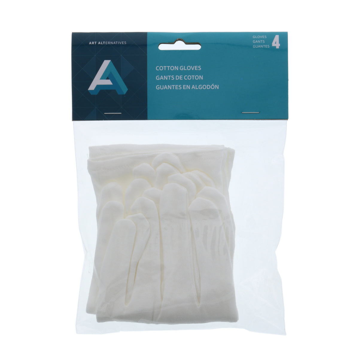 AA SOFT COTTON GLOVES 4-PACK