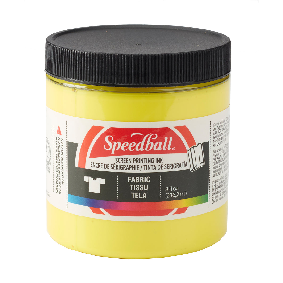 FABRIC SCREEN PRINTING INK 8oz PROCESS YELLOW