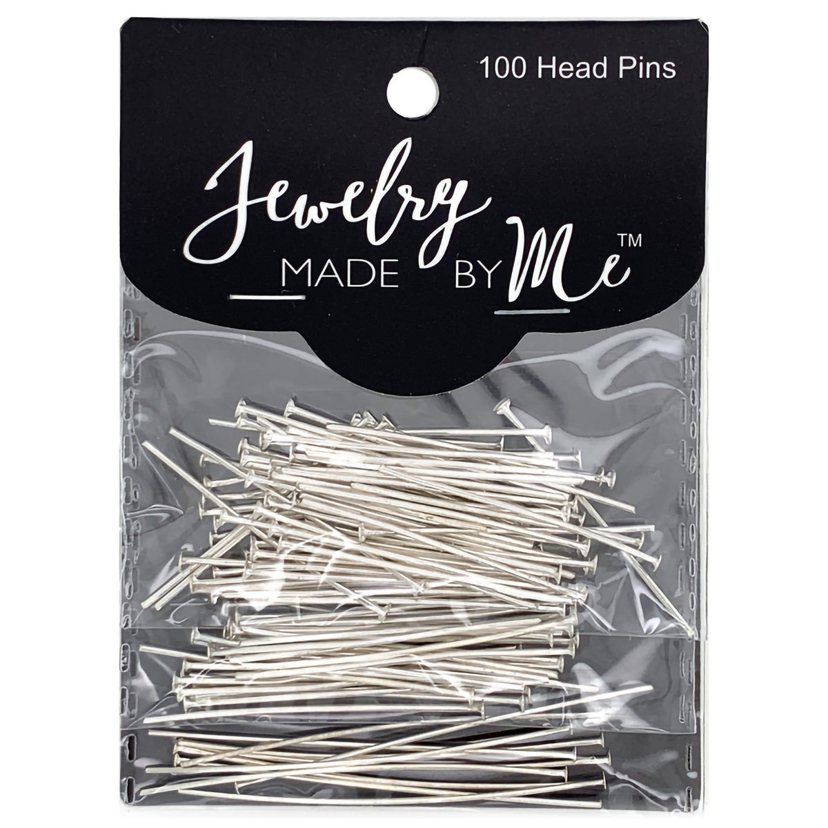 ASSORTED SILVER HEAD PINS 100PC