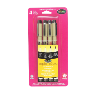 PIGMA DRAWING SEPIA SET/4