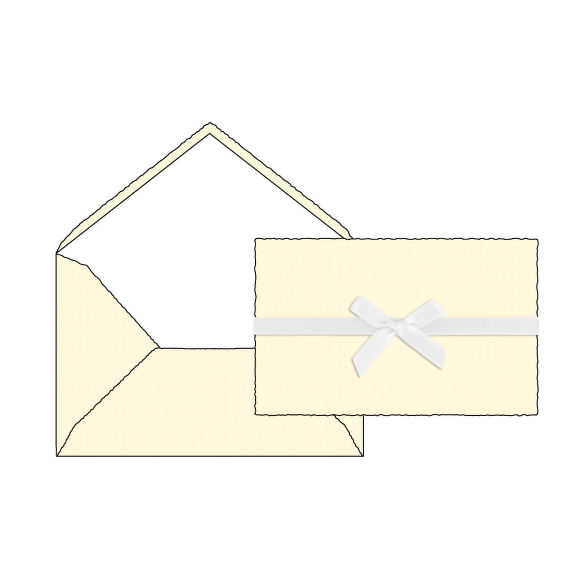 TRENDY MINI NOTECARDS 10-PACK CREAM