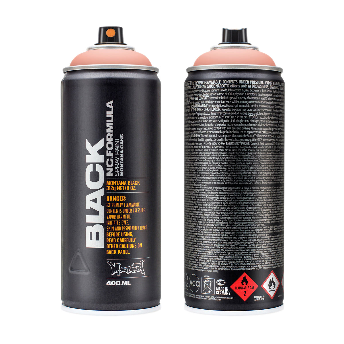 MONTANA BLACK HIGH PRESSURE SPRAY CAN MR CRAB