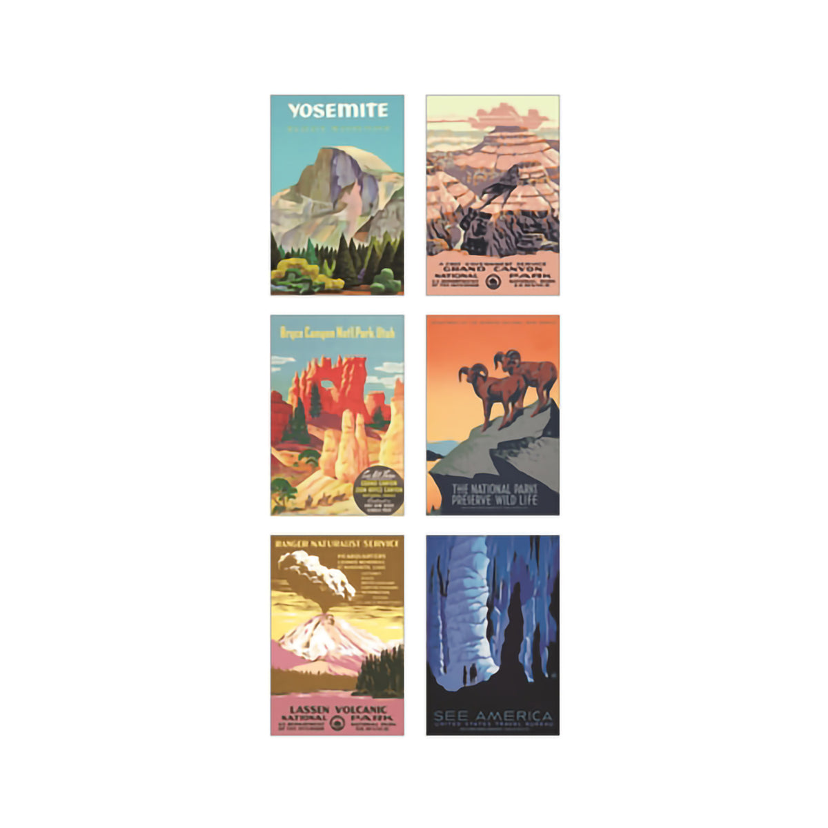 VINTAGE POSTCARDS NATIONAL PARKS