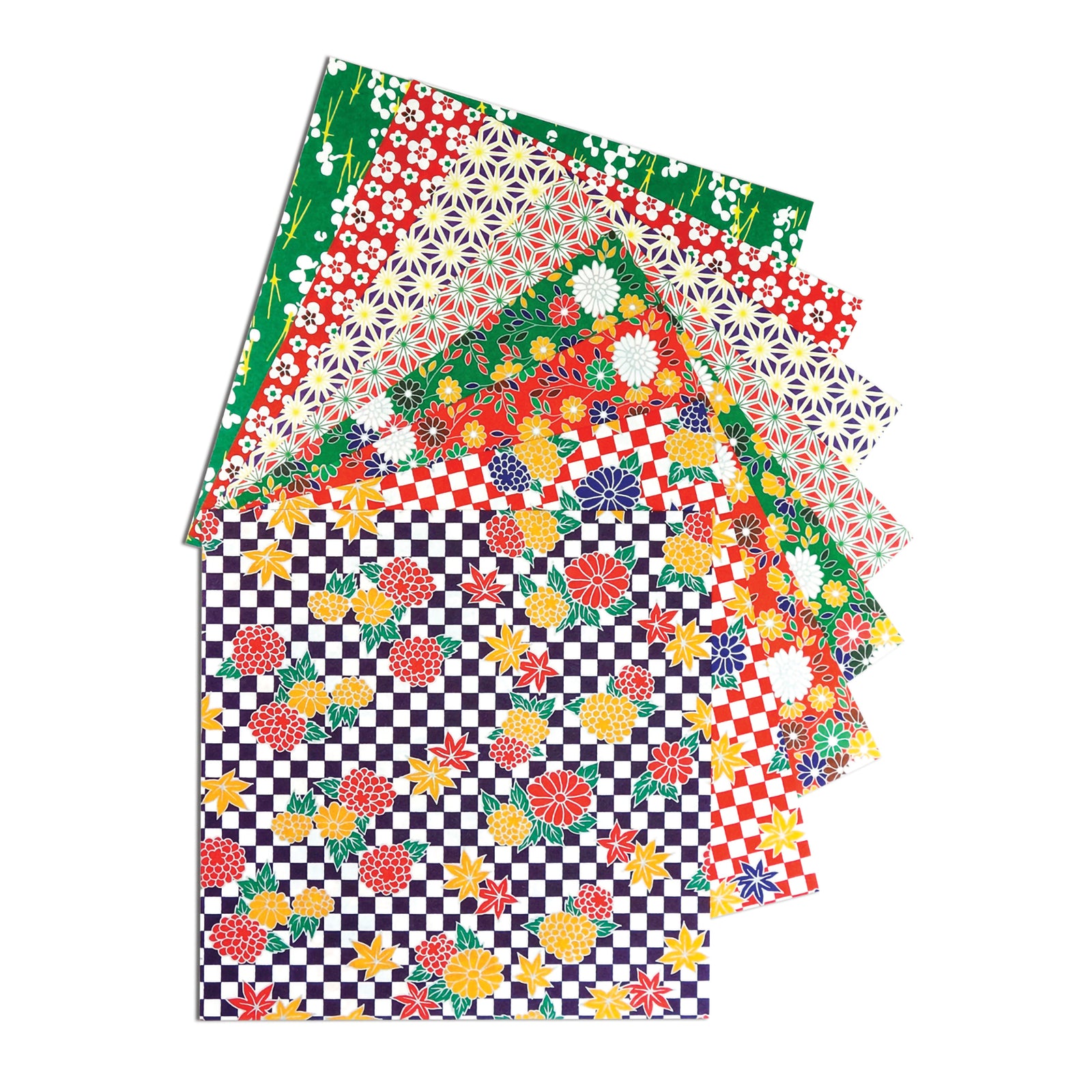 ORIGAMI FOLK ART PATTERNS 16-PACK 5 7/8"