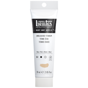 LIQUITEX HEAVY BODY 2oz TUBE UNBLEACHED TITANIUM