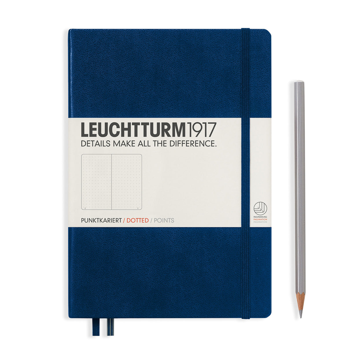 MEDIUM A5 NOTEBOOK DOTTED NAVY