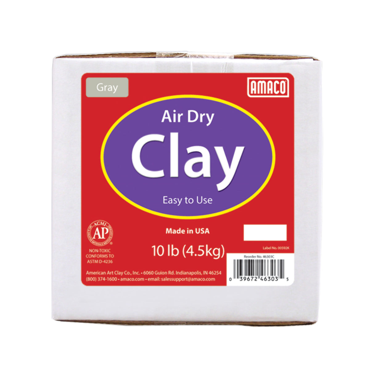 AIR DRY CLAY GRAY 10LBS