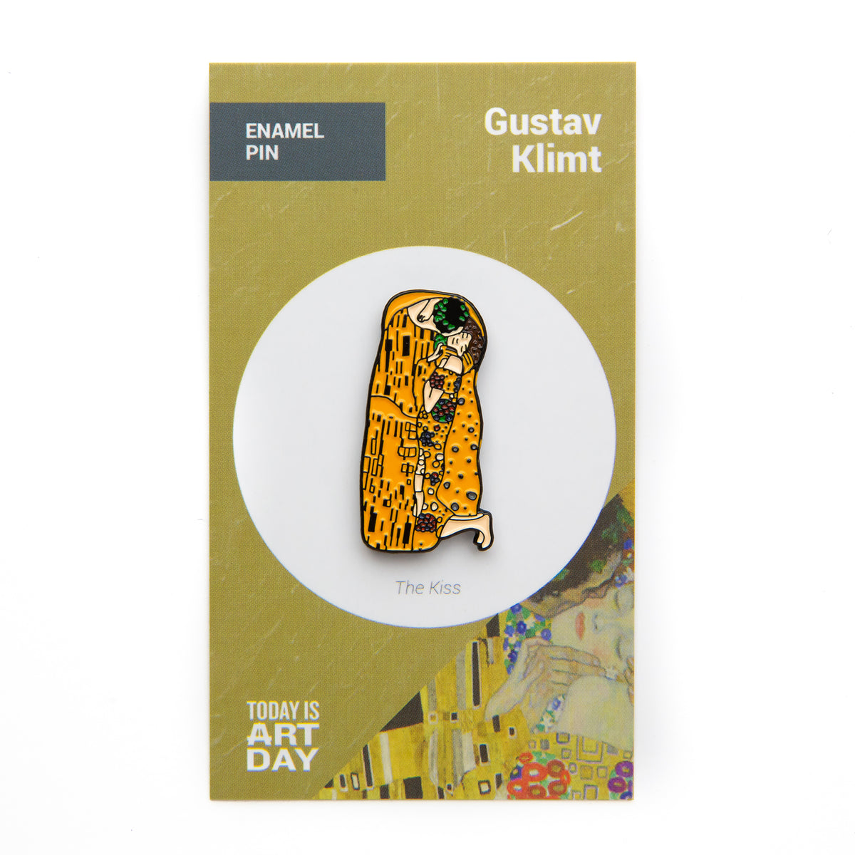 ART HISTORY ENAMEL PIN - KISS, KLIMT