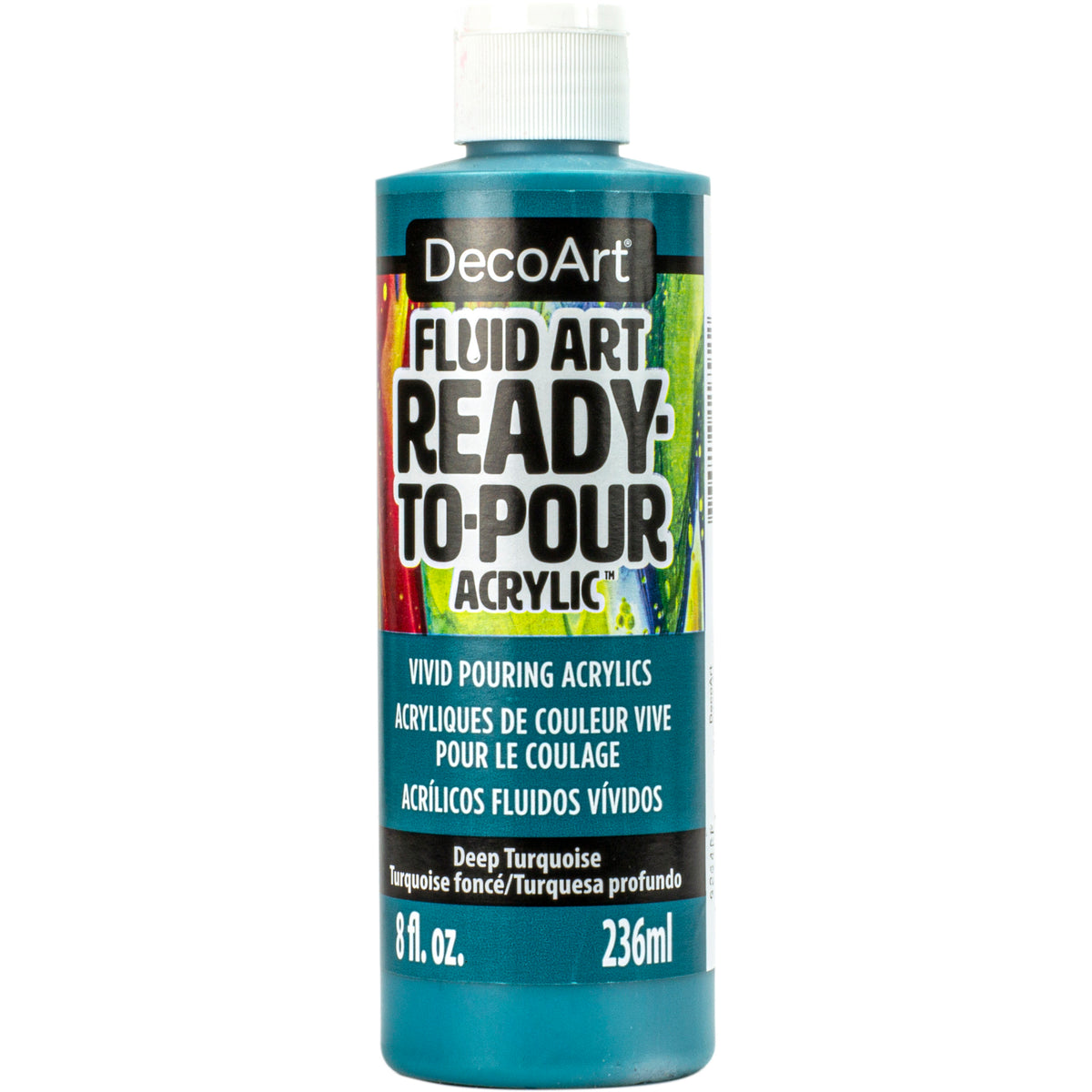 FLUIDART 8oz DEEP TURQUOISE